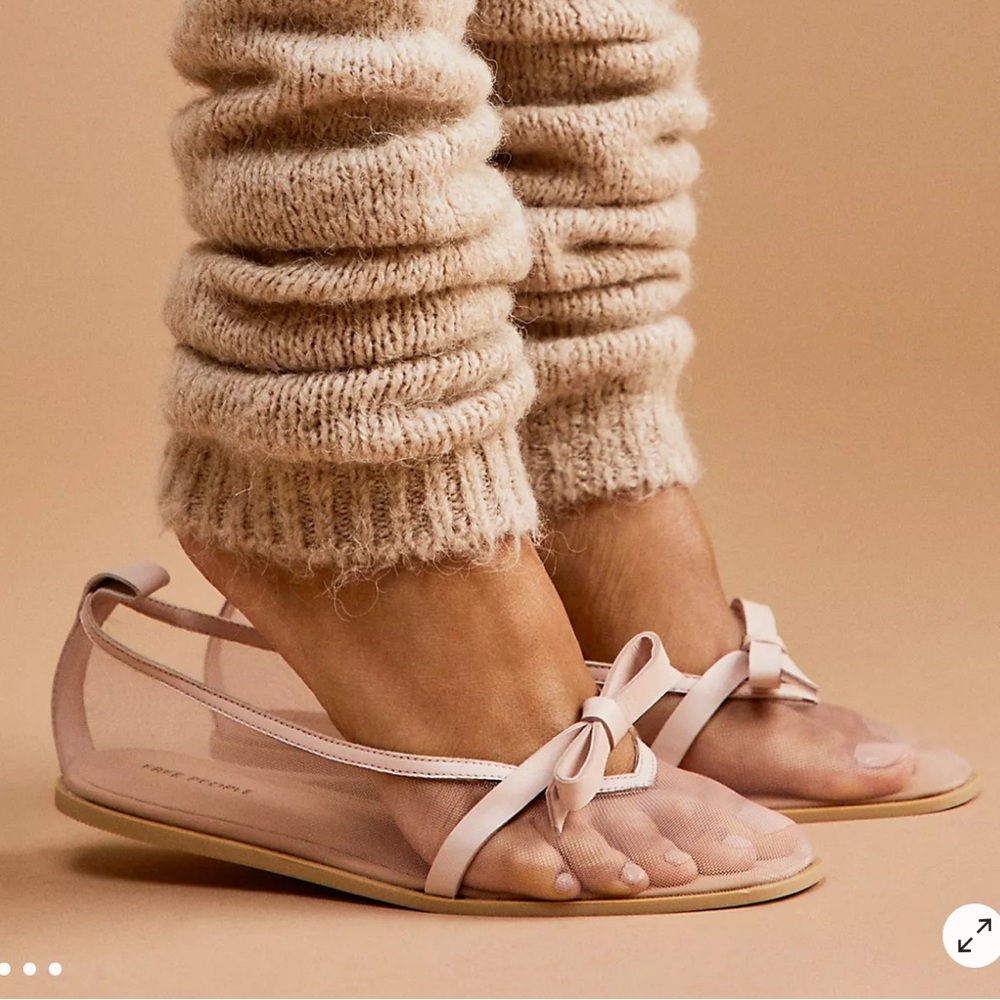 Free People Mesh Ballerina Flats
